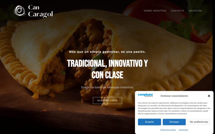 Screenshot of cancaragol.es