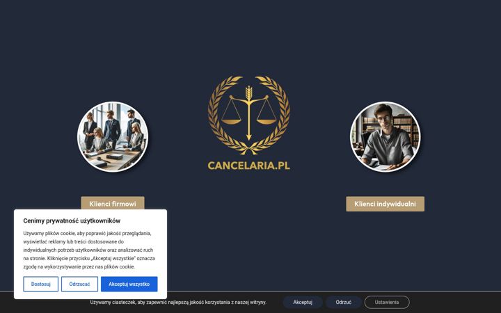 Screenshot of cancelaria.pl