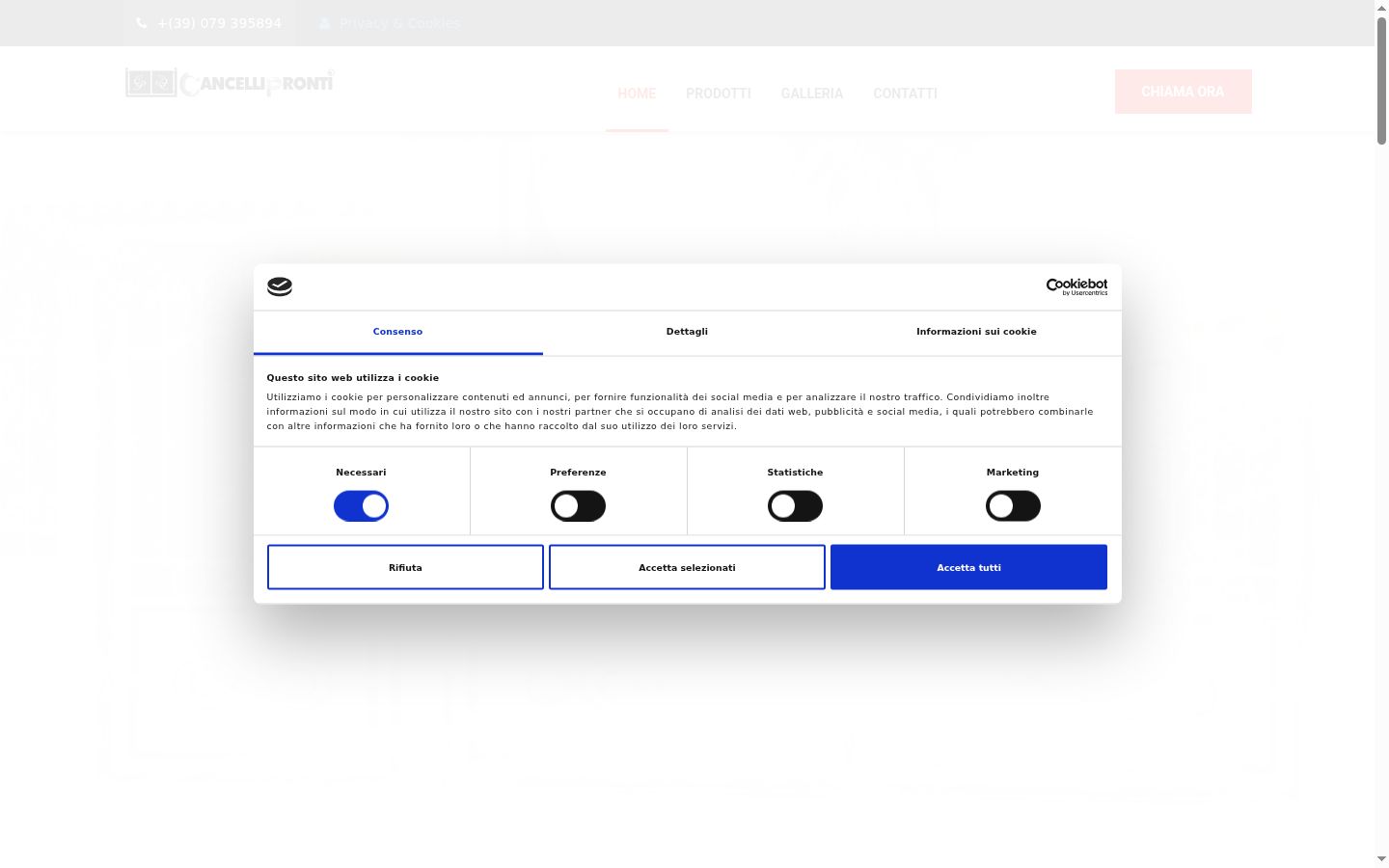Screenshot tal-banner tal-kunsens muri qabel kwalunkwe interazzjoni