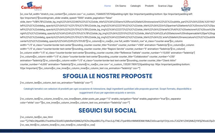 Screenshot ta' cancelloni.it