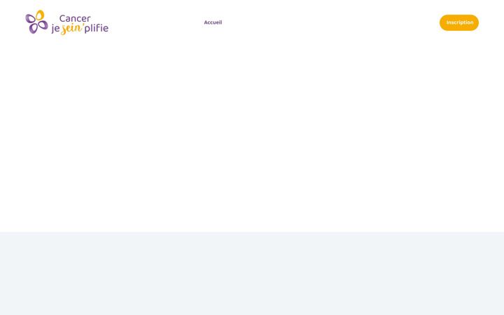 Screenshot of cancerjeseinplifie.fr