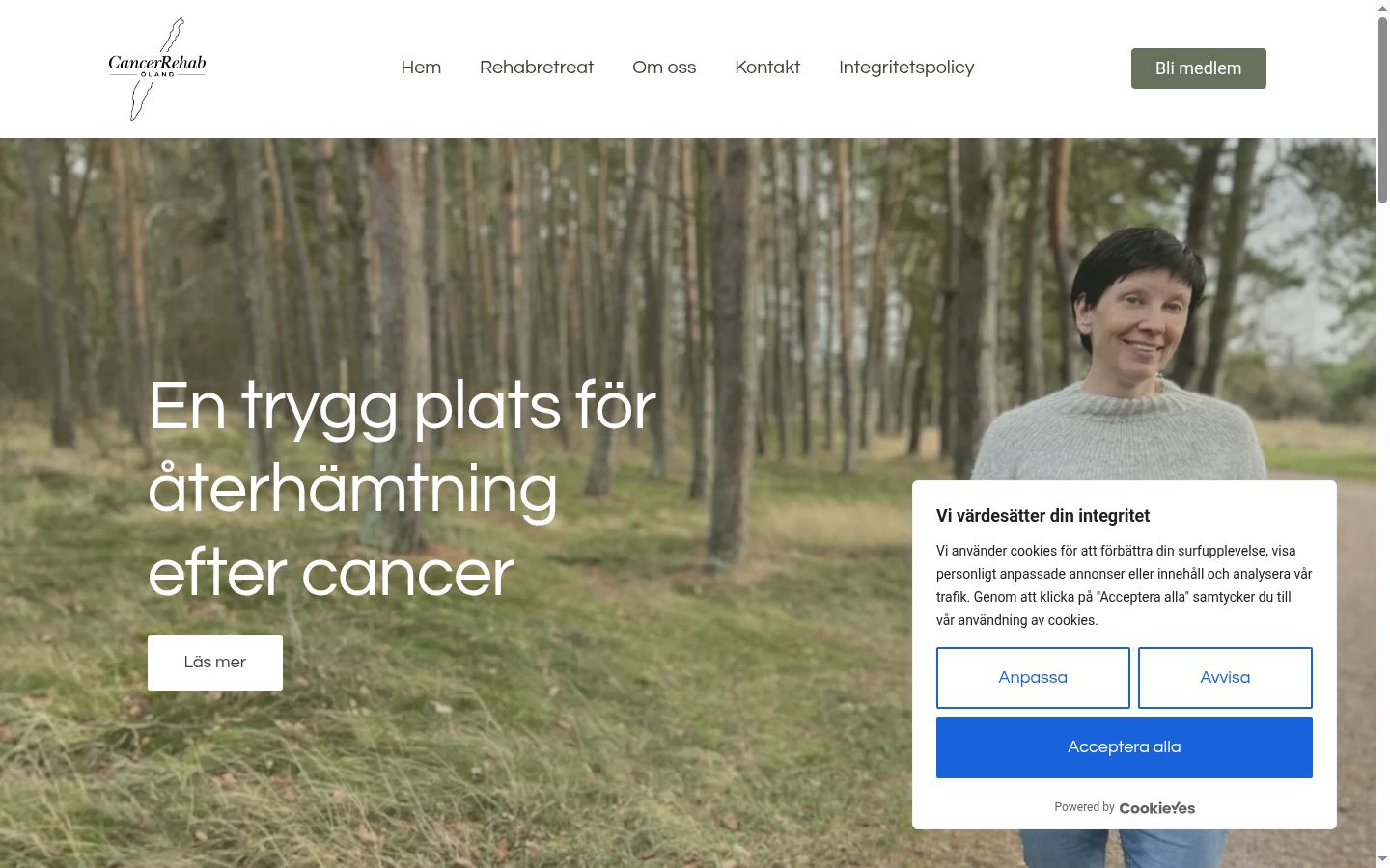 Screenshot van de toestemmingsbanner zoals getoond vóór enige interactie