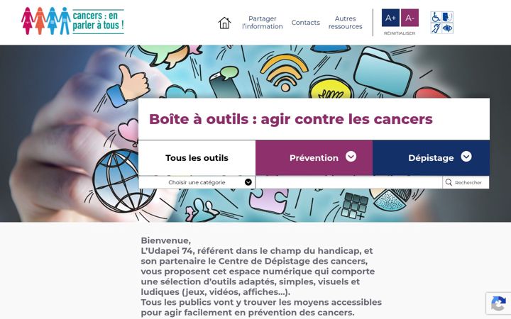Posnetek zaslona cancers-enparleratous.org