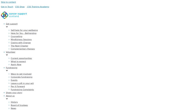 Screenshot of cancersupportscotland.net