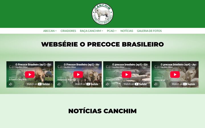 Screenshot of canchim.com.br