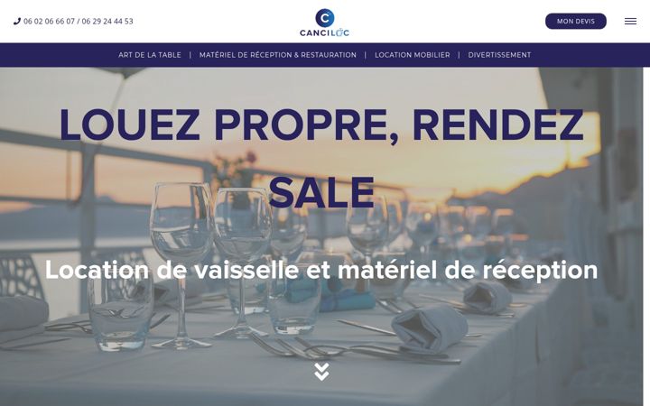 Screenshot ta' canciloc.fr