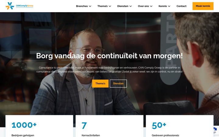 Screenshot ta' cancomply.nl