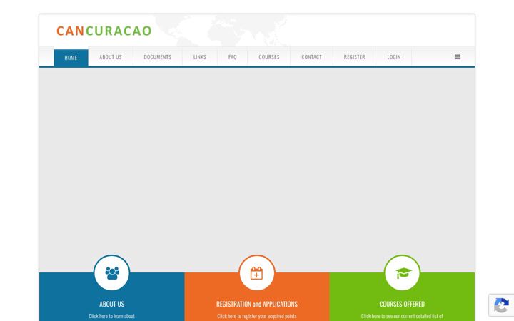 Capture d'écran de cancuracao.org