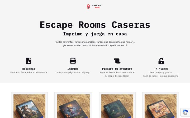 Screenshot of candadorojo.com