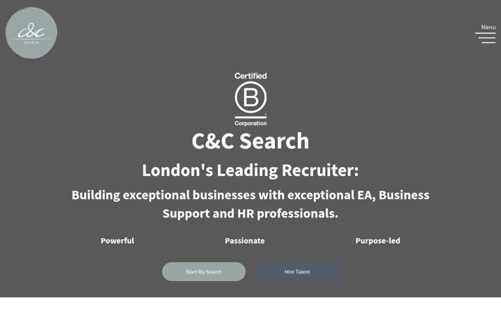 Screenshot of candcsearch.co.uk