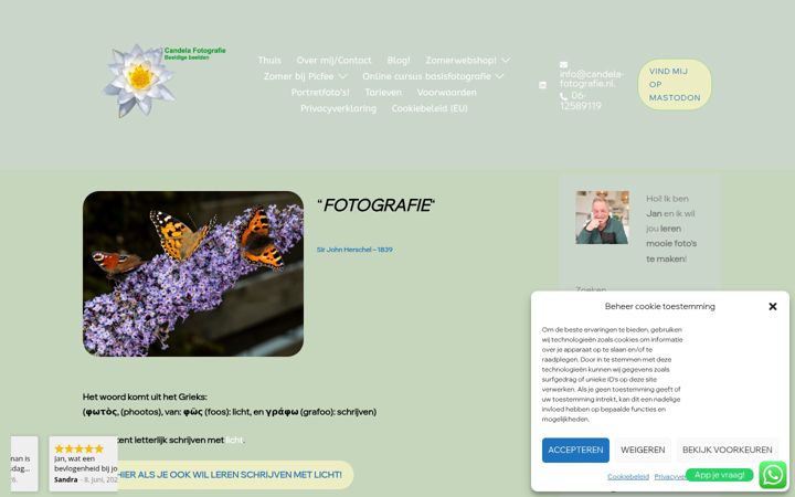 Ekraanipilt saidist candela-fotografie.nl