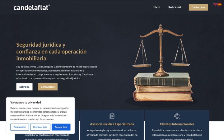 Screenshot of candelaflatlegal.es