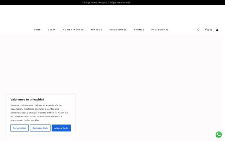 Screenshot of candelas.es
