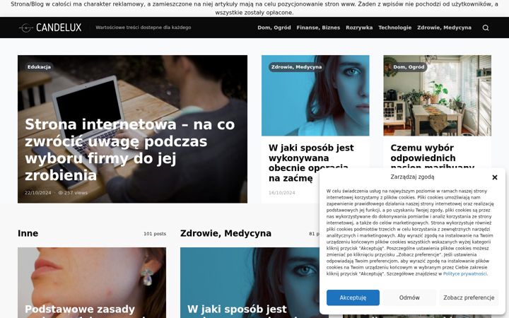 Screenshot of candelux.pl