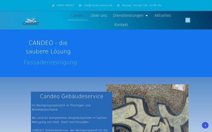 Screenshot of candeo-service.de