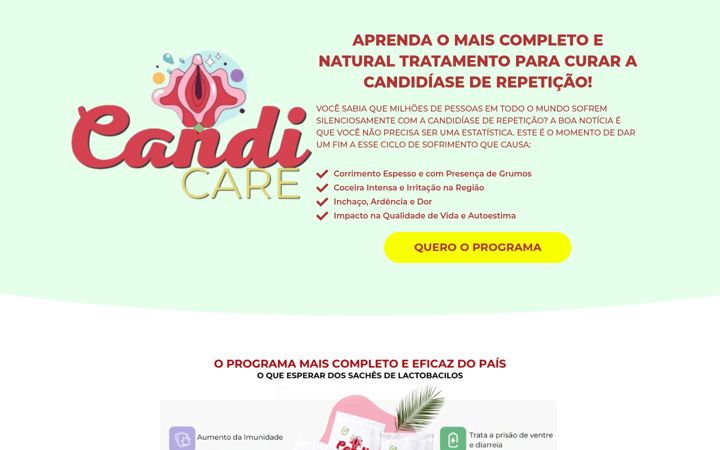 Screenshot of candicare.com.br