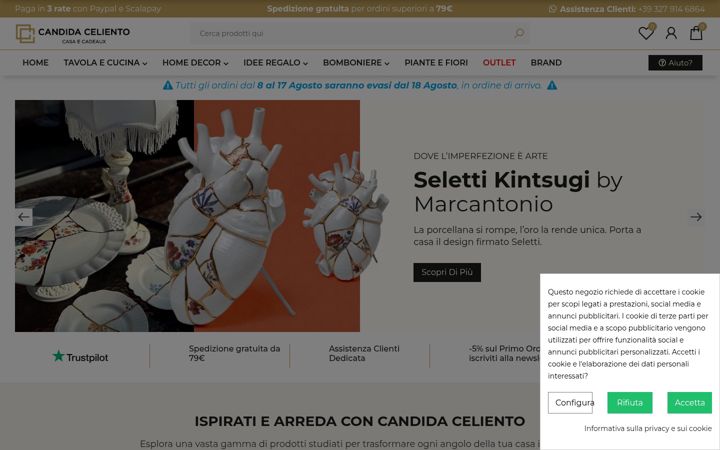 Screenshot of candidaceliento.it