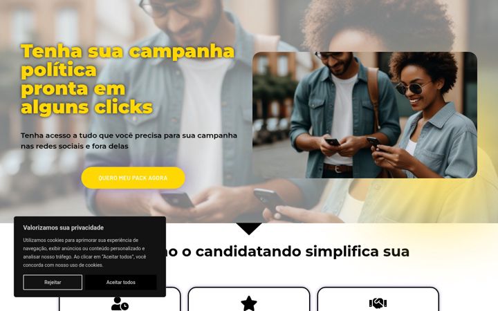 Screenshot of candidatando.com.br