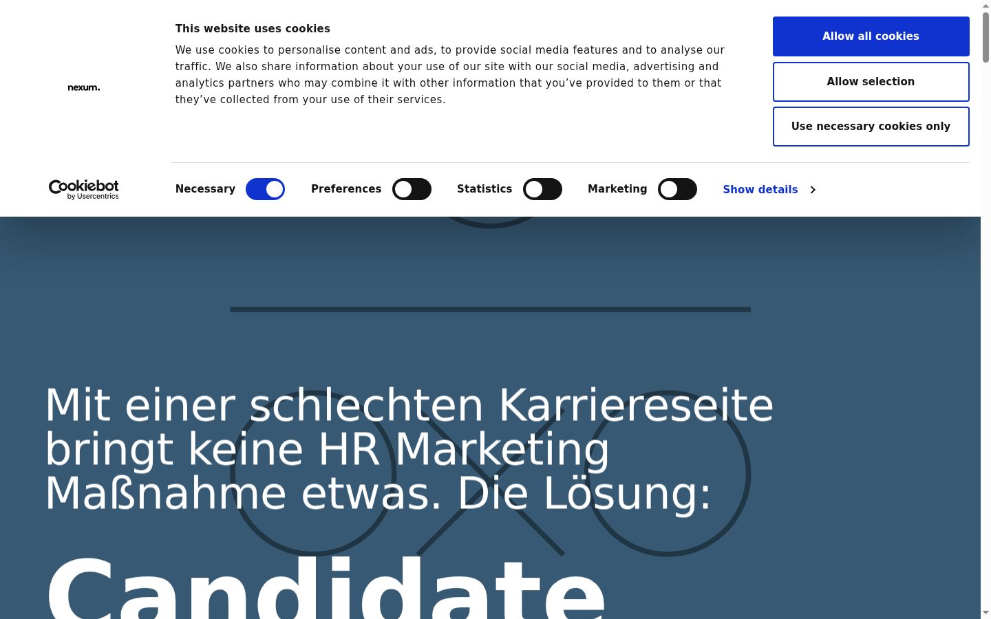 Screenshot tal-banner tal-kunsens muri qabel kwalunkwe interazzjoni