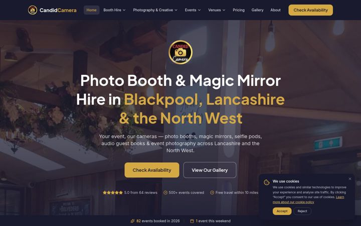 Screenshot of candidcamera.co.uk