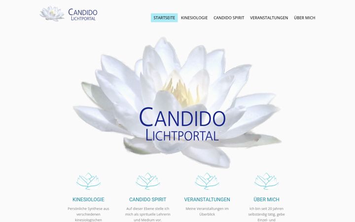 Screenshot of candido-lichtportal.ch