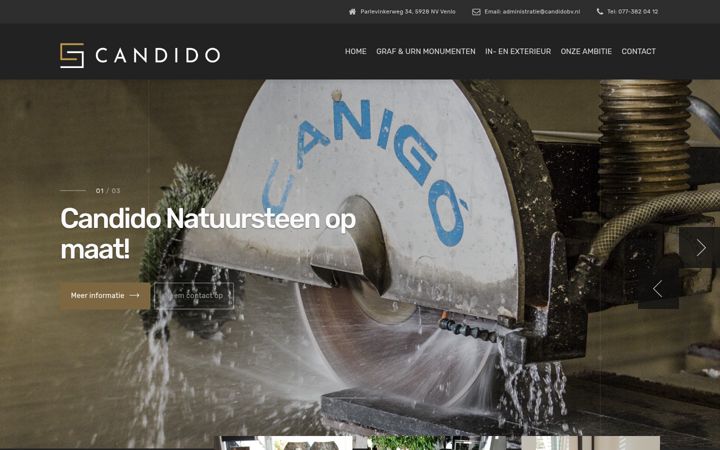 Posnetek zaslona candidobv.nl