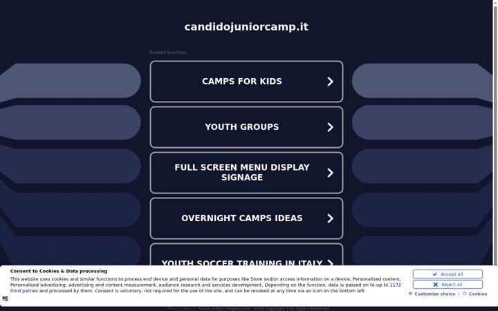 Screenshot of candidojuniorcamp.it