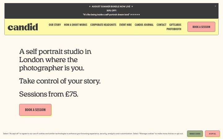 Screenshot of candidstudios.co.uk