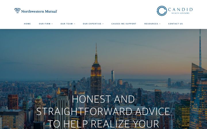 Screenshot of candidwealthadv.com