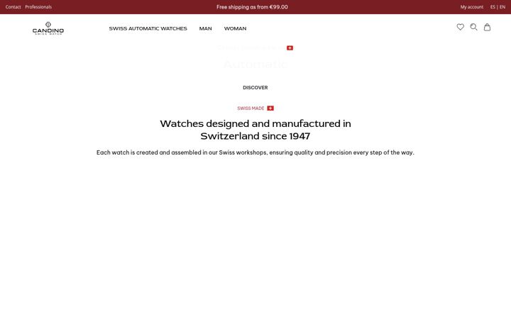 Screenshot of candino.com