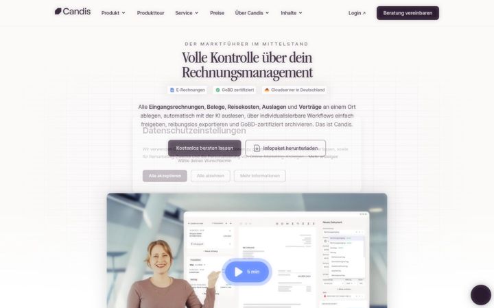 Screenshot of candis.io