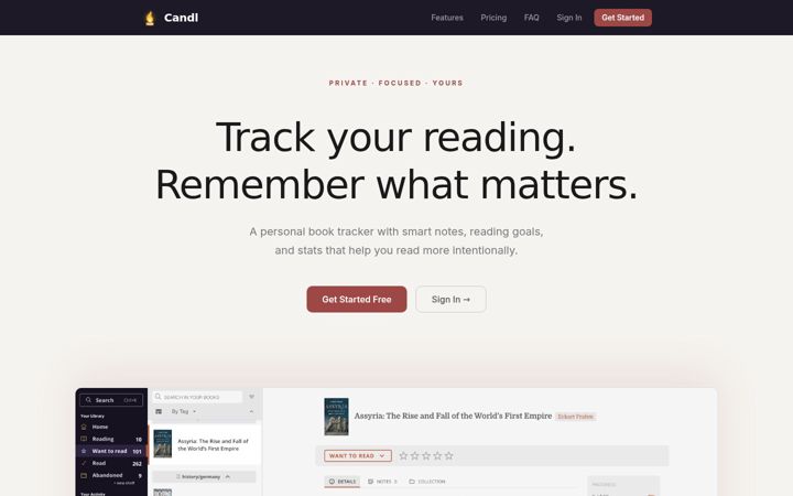 Screenshot of candlapp.com