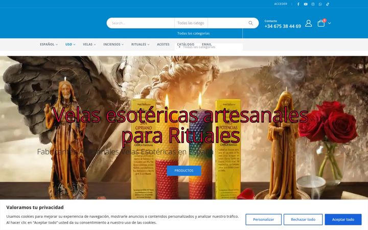 Screenshot of candleart.es