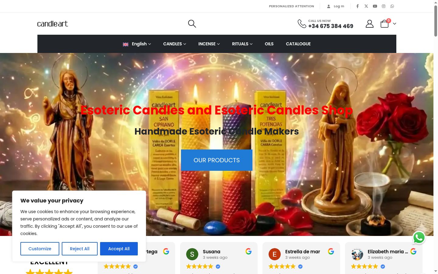 Captura de ecrã do banner de consentimento apresentado antes de qualquer interação