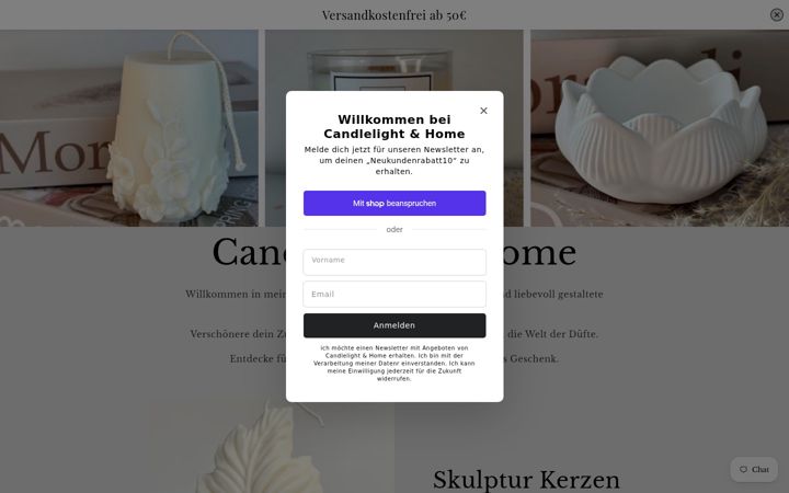 Screenshot of candlelight-home.de