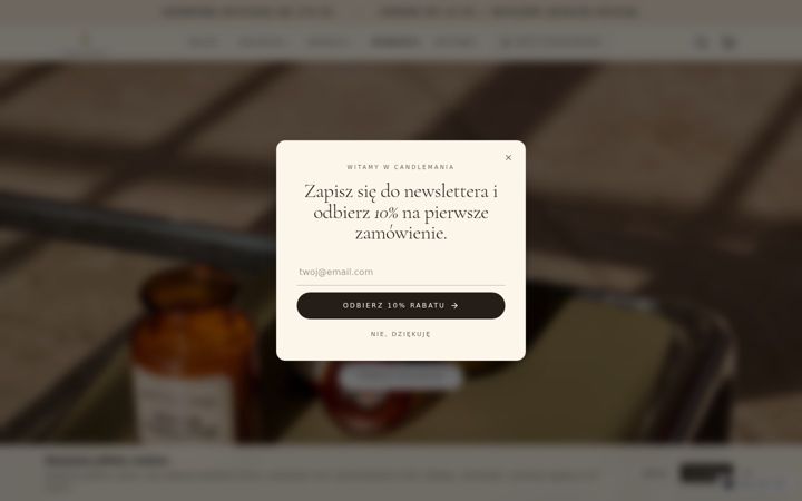 Screenshot ta' candlemania.com.pl