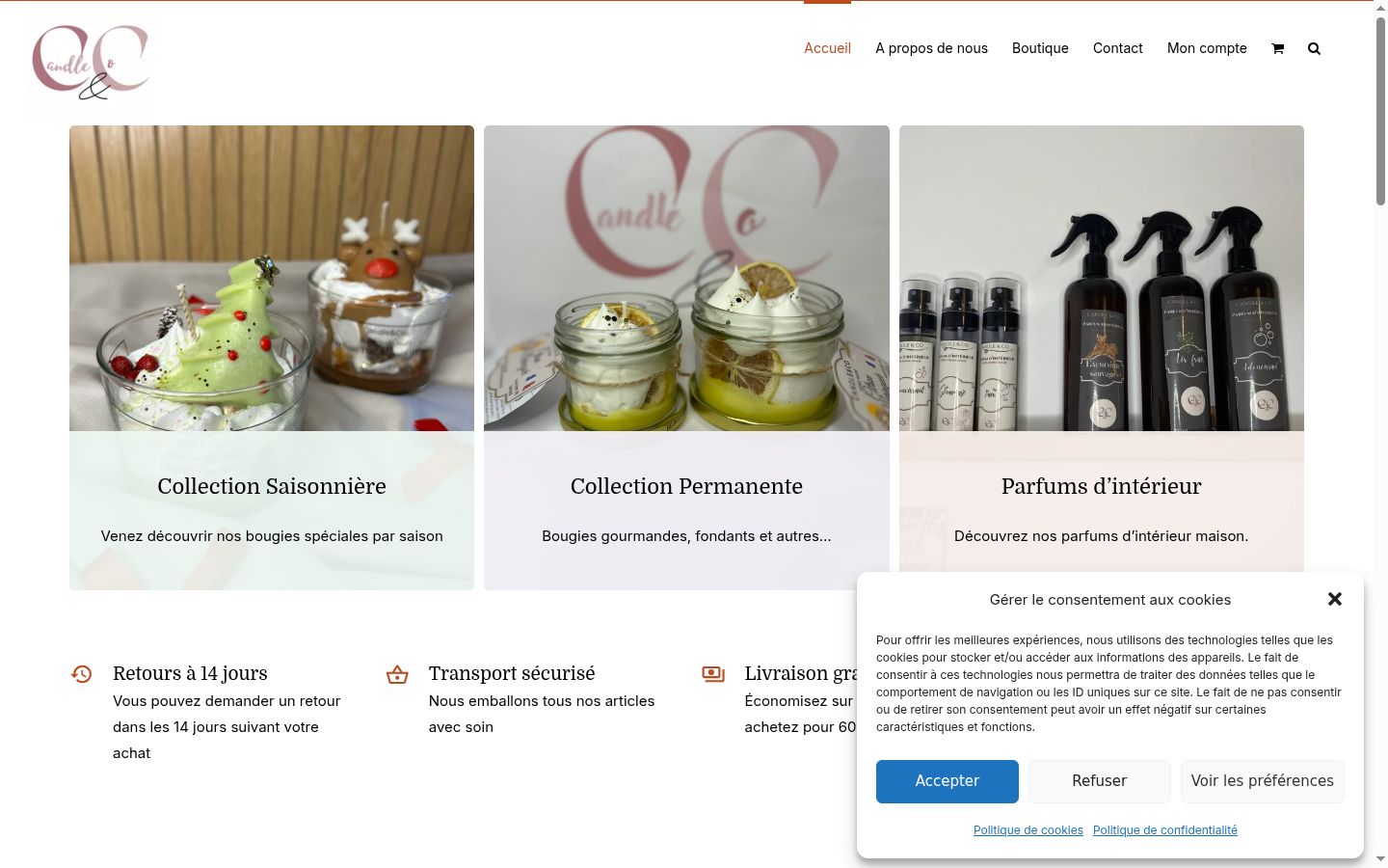 Snímek obrazovky baneru souhlasu zobrazeného před jakoukoli interakcí