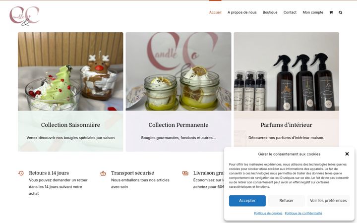 Screenshot of candlenco.fr