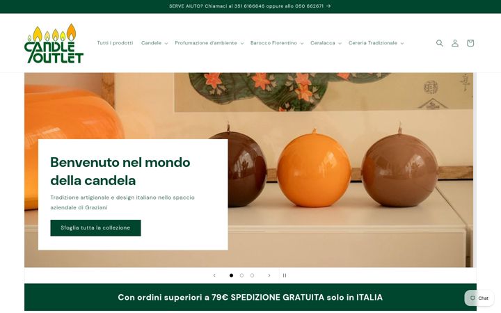 Screenshot of candleoutlet.it