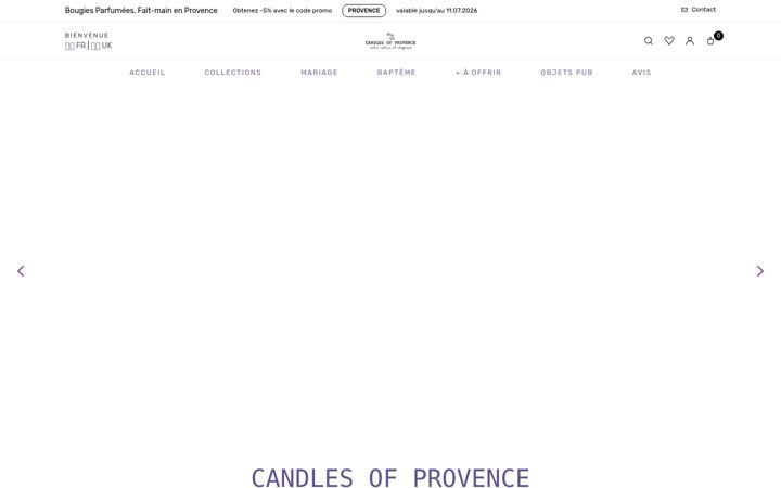 Screenshot of candles-of-provence.com