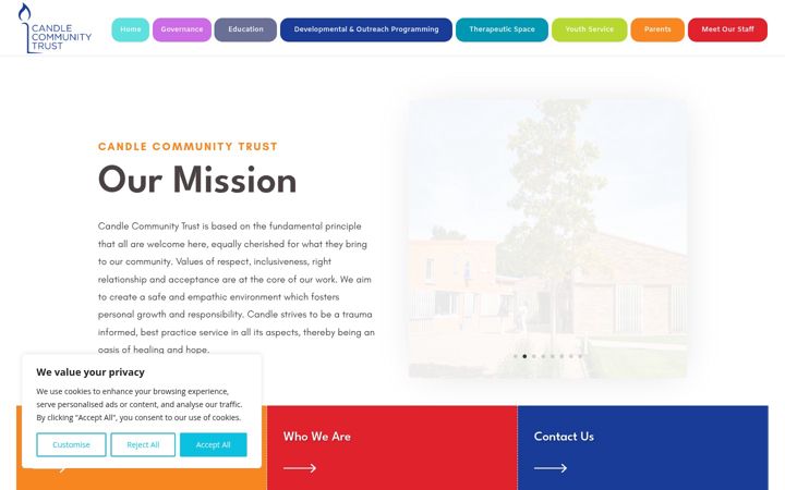 Screenshot of candletrust.ie