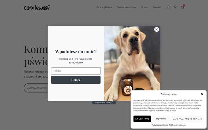 Képernyőkép: candlewoof.pl