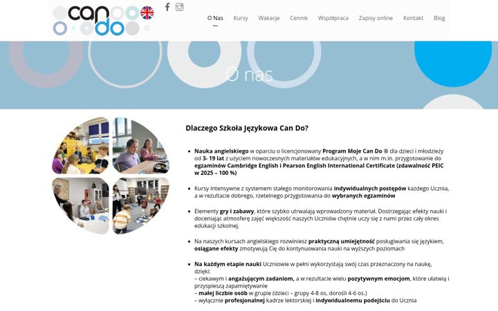 Screenshot of cando.edu.pl