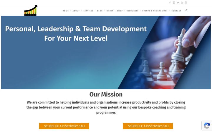 Screenshot of candoacademy.net