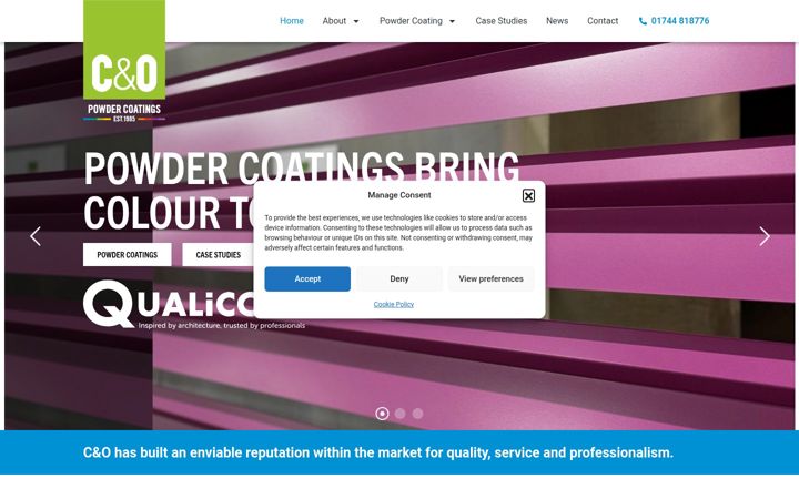 Screenshot of candocoatings.co.uk