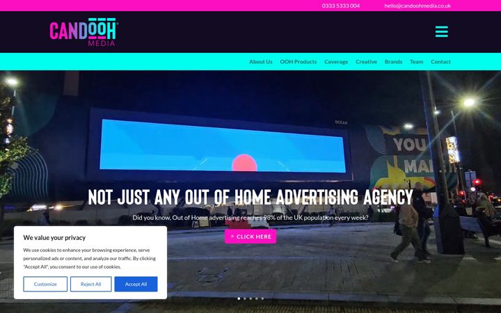 Screenshot of candoohmedia.co.uk