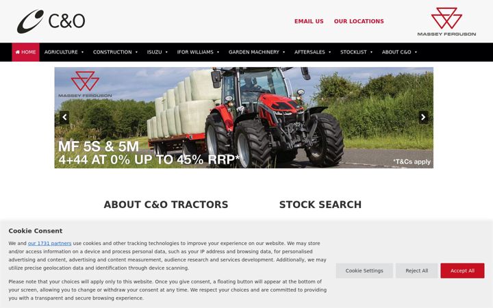 Screenshot of candotractors.com
