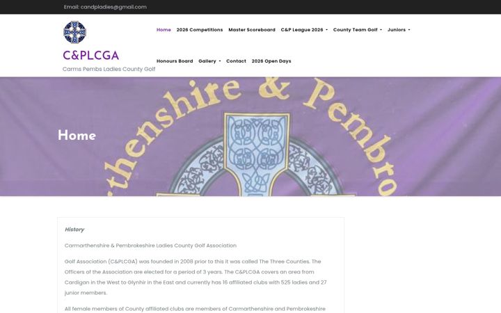Screenshot of candpladies.co.uk
