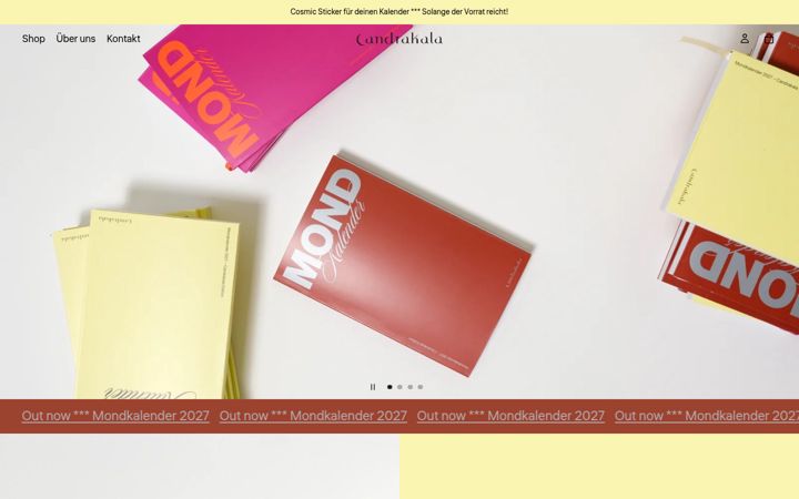 Screenshot of candrakala.de