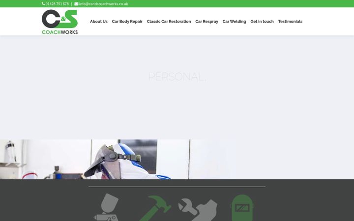 Screenshot of candscoachworks.co.uk